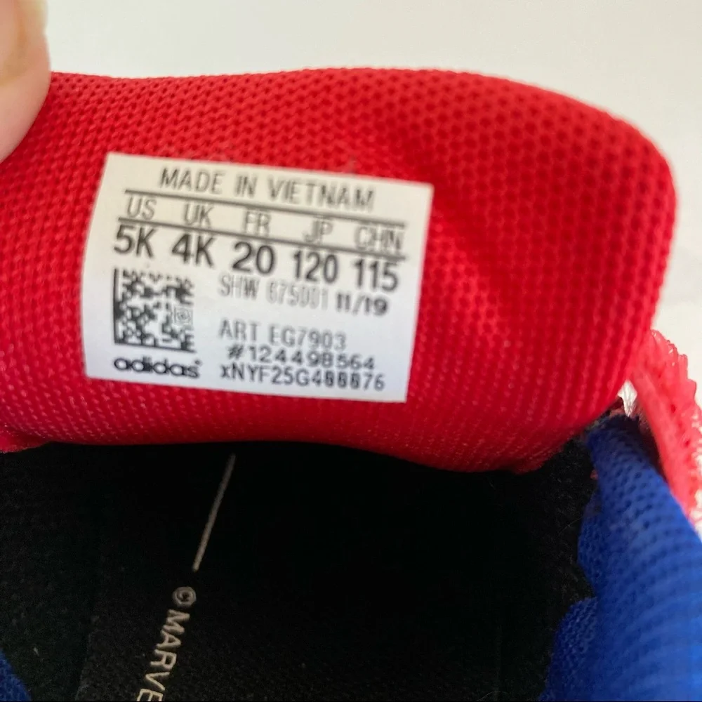 Adidas Marvel Spiderman Baby Shoes Boy Size Size 5